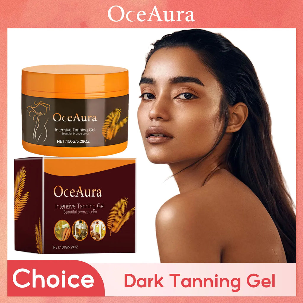 Body Tanning Gel – 150g Sunless Bronzing Cream with Skin Protection