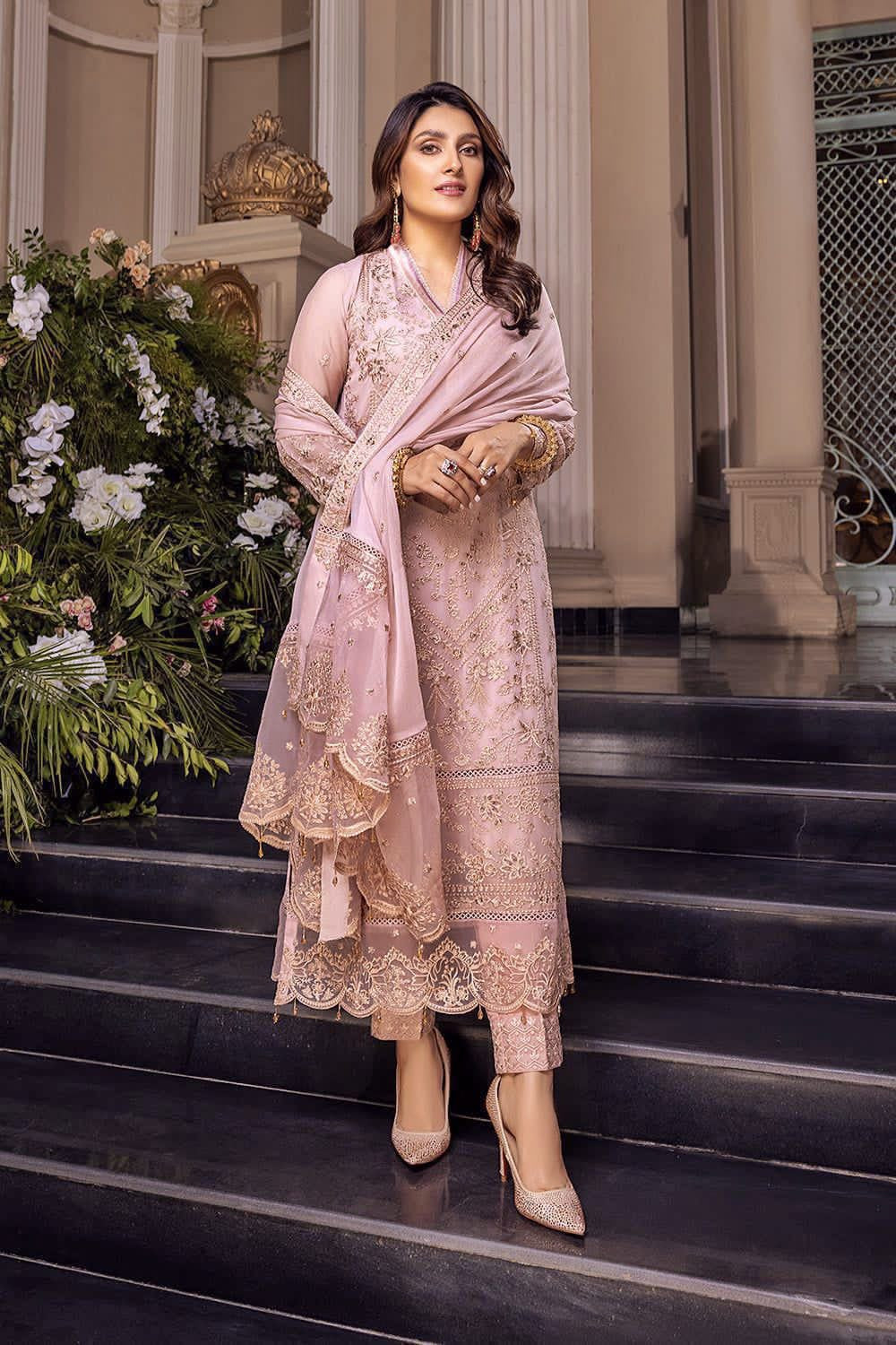 AZURE Chiffon Embroidered Luxury (Unstitched)
