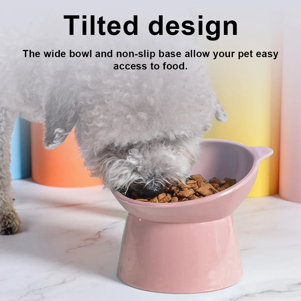 Elevated Food Bowl – Non-Slip Ergonomic Dish for Cats and Small Dogs