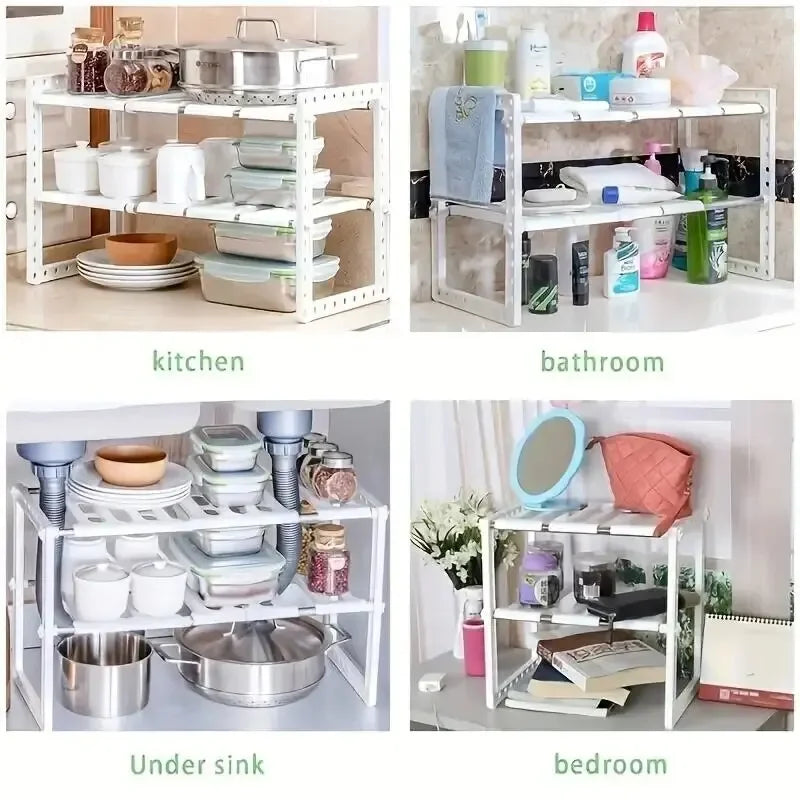 Sink Organizer & Storage Rack – Multi-Purpose Cabinet 