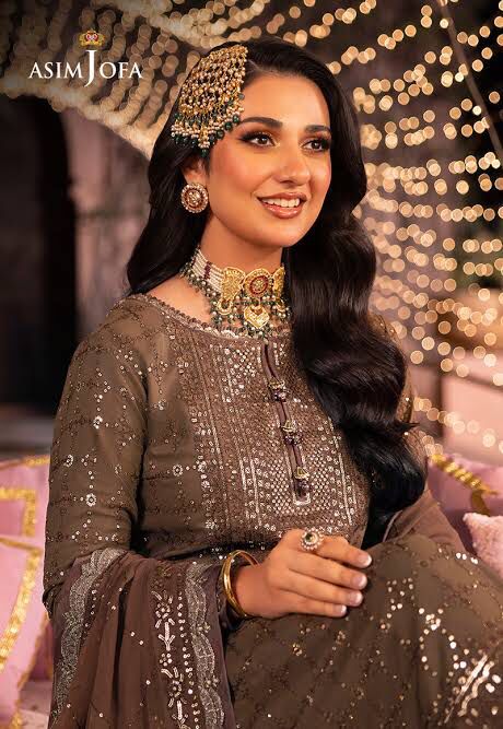 Asim Jofa Dastaan AJDA-05 Chiffon Embroidered Suit (unstitched)