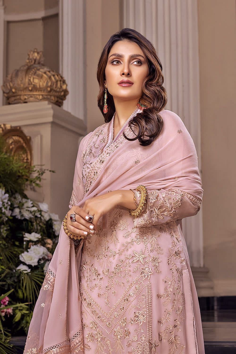 AZURE Chiffon Embroidered Luxury (Unstitched)