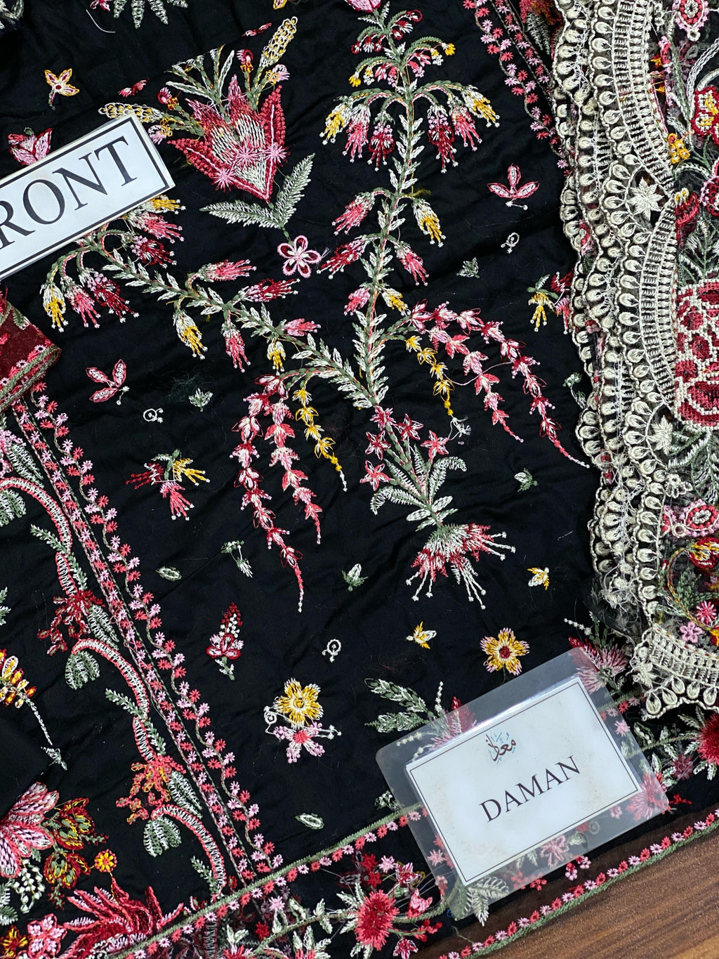 QALMAKAR Sahil unstitched black luxury lawn collection 2025