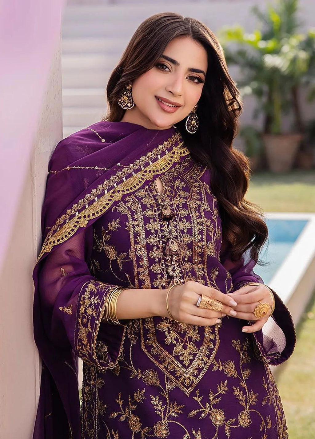 Maria B 2 Piece Embroidered Lawn Replica Suit (unstitched)