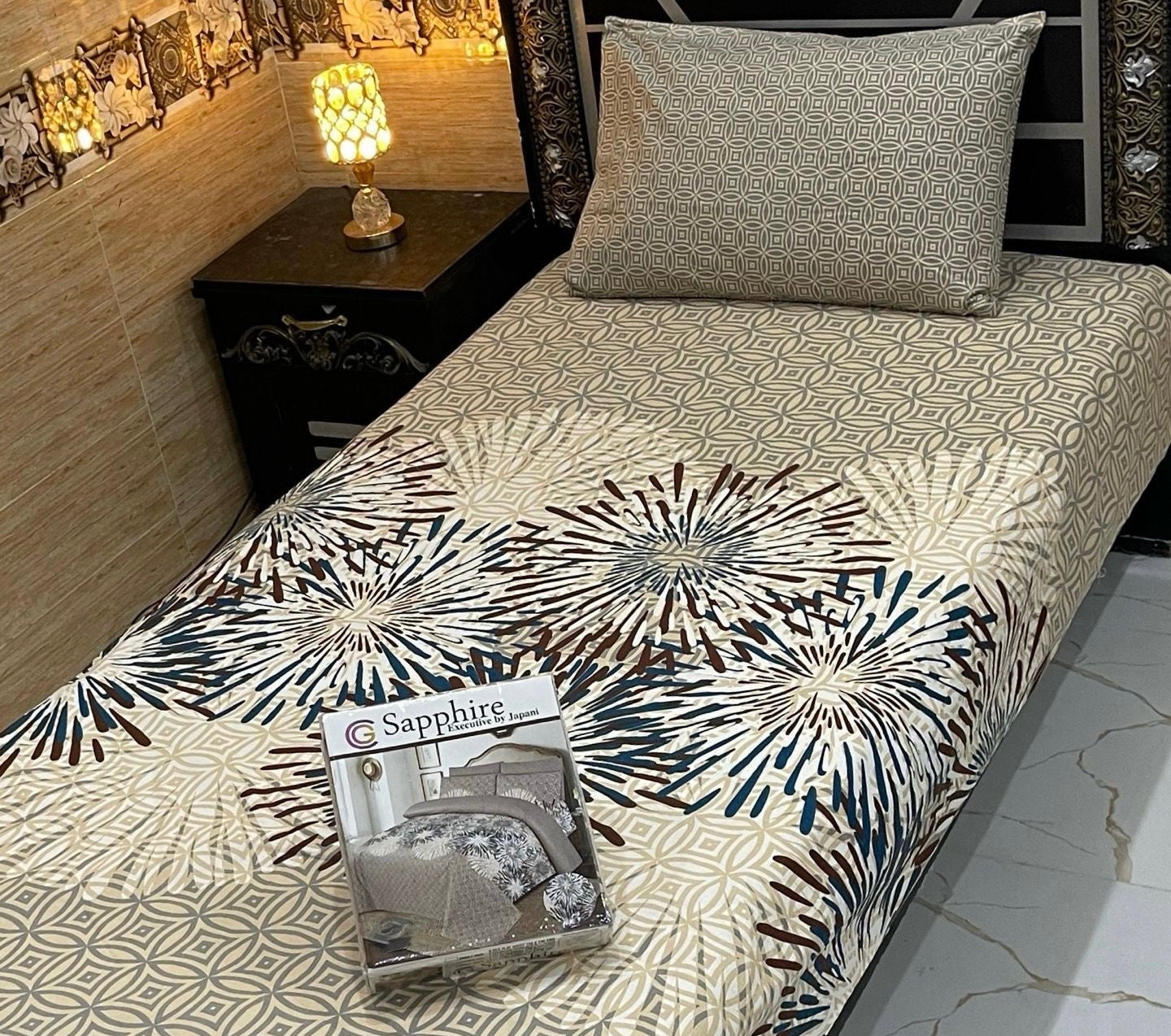 Sapphire 2 piece bedsheets by  japani (single bed)