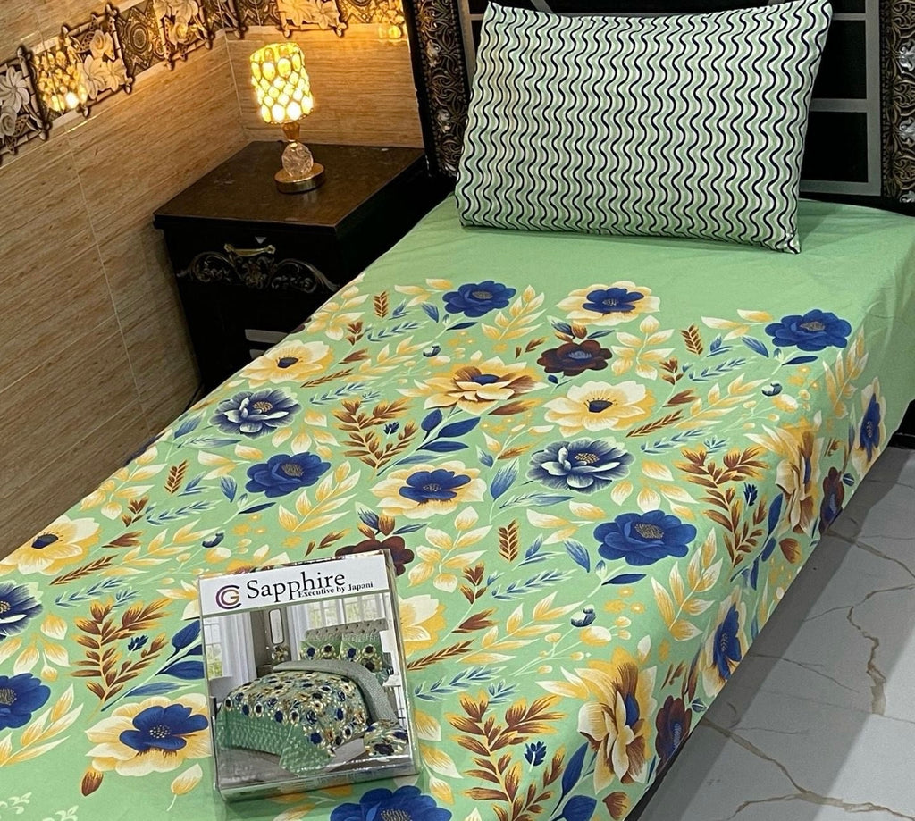 Sapphire 2 piece bedsheets by  japani (single bed)