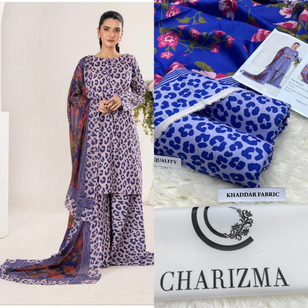 Charizma Airjet Khaddar Digital Print 3pc Winter Collection (unstitched)