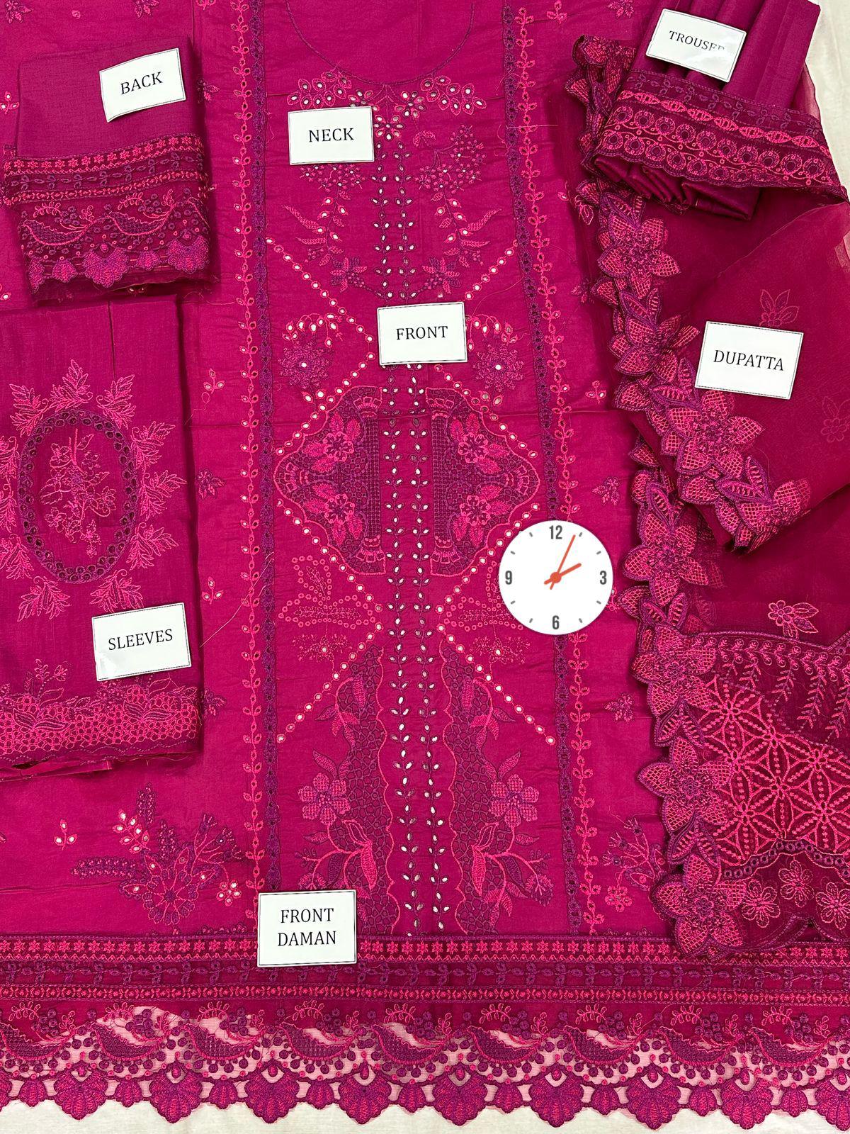 Qalmakar (unstitched) 3 piece lawn suit