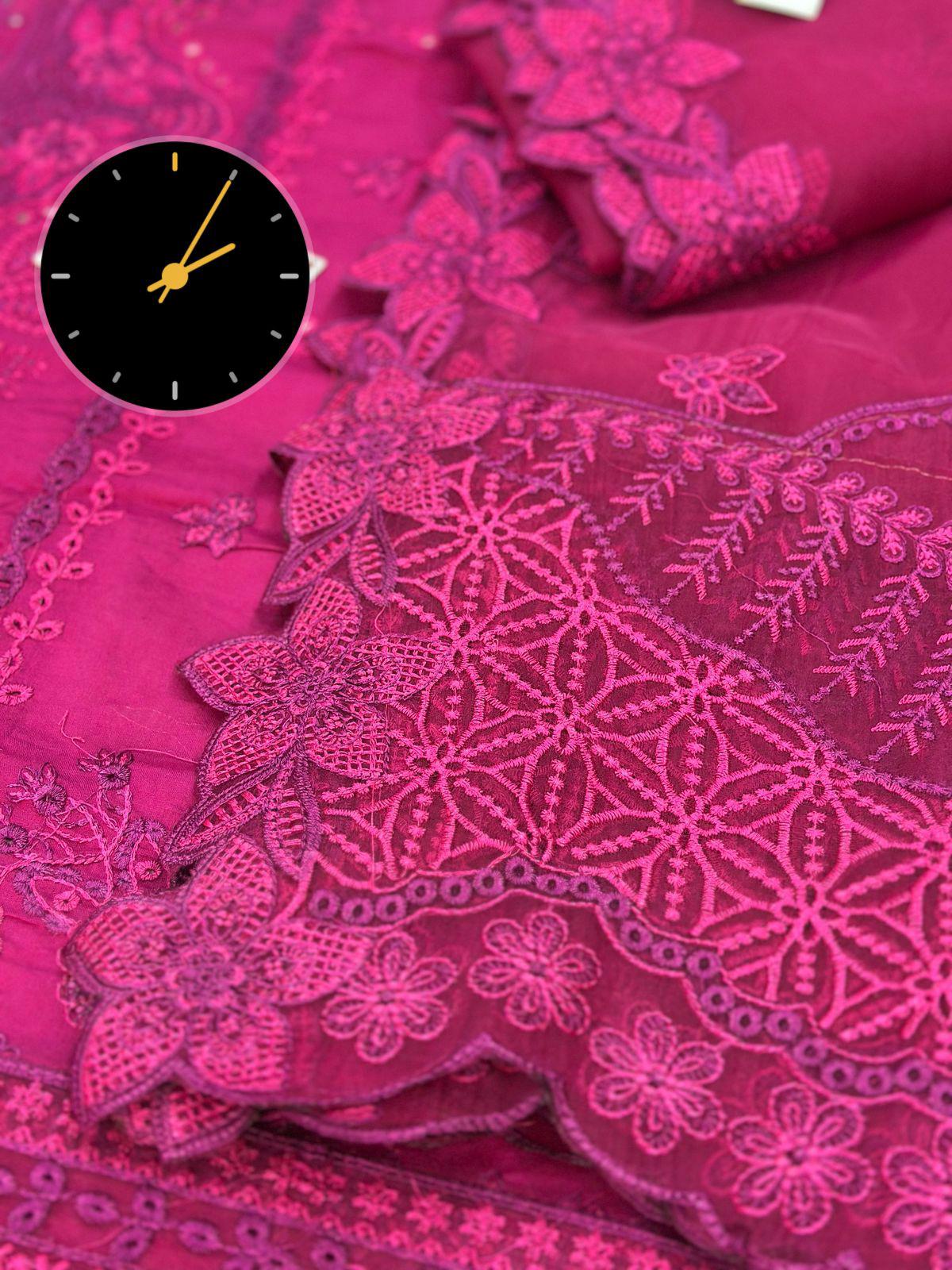 Qalmakar (unstitched) 3 piece lawn suit