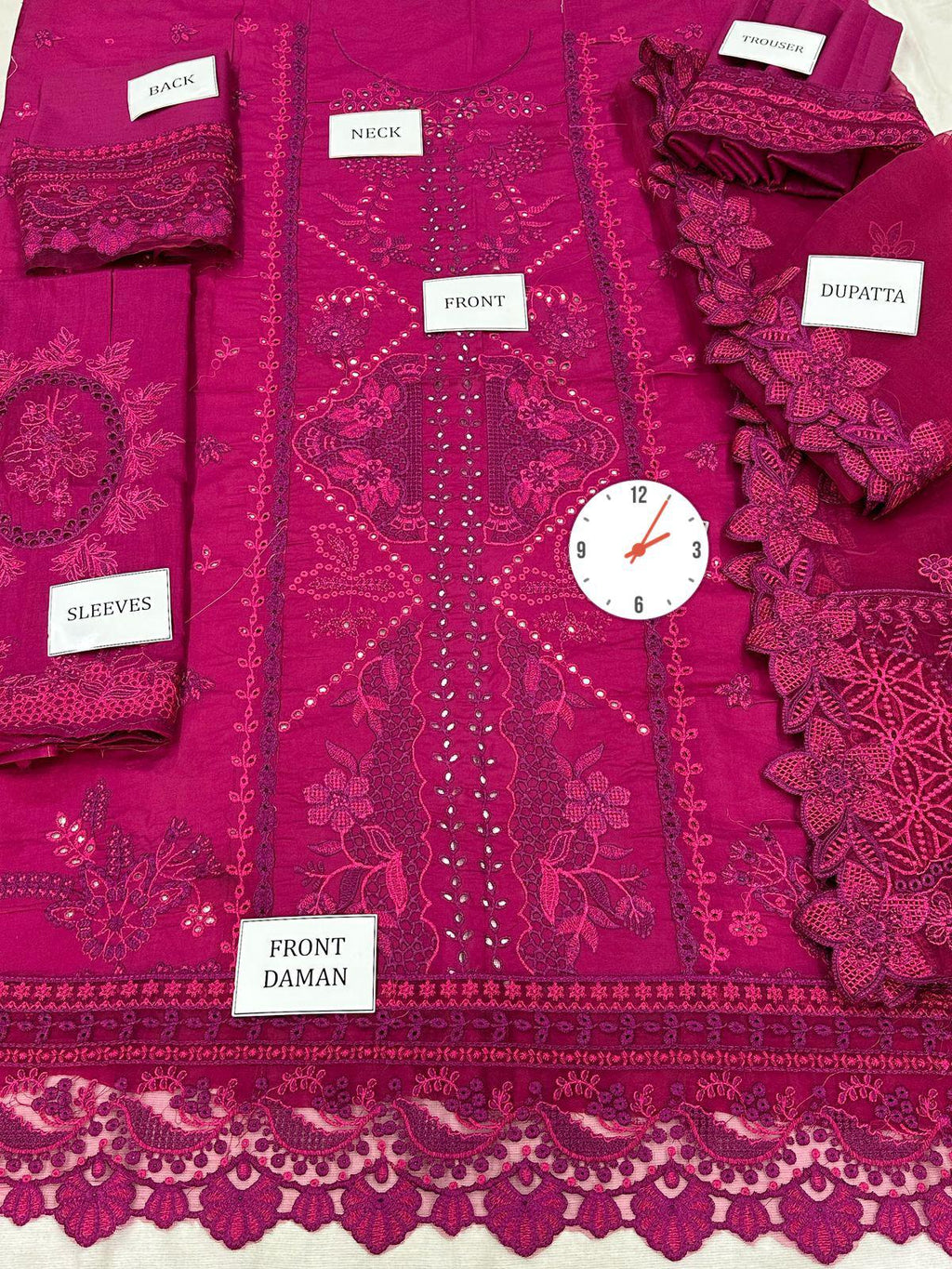 Qalmakar (unstitched) 3 piece lawn suit
