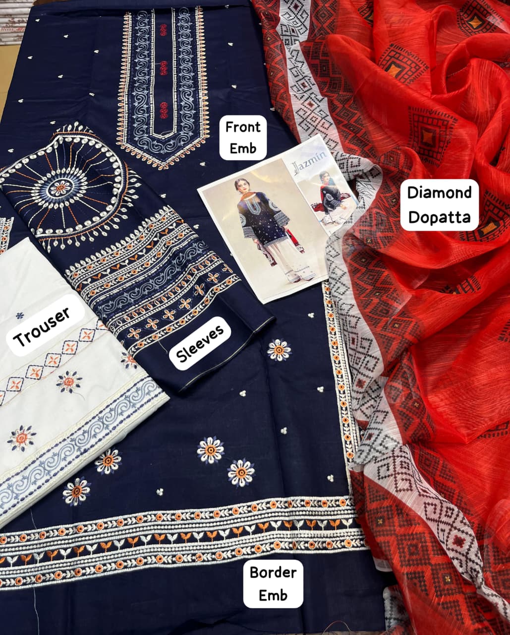 Jazmin Luxury Collection code: 388 (Unstitched)