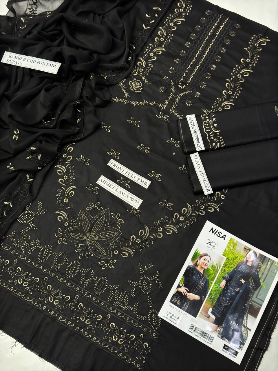 NISA Heavy Embroided (unstitched) Summer 2025