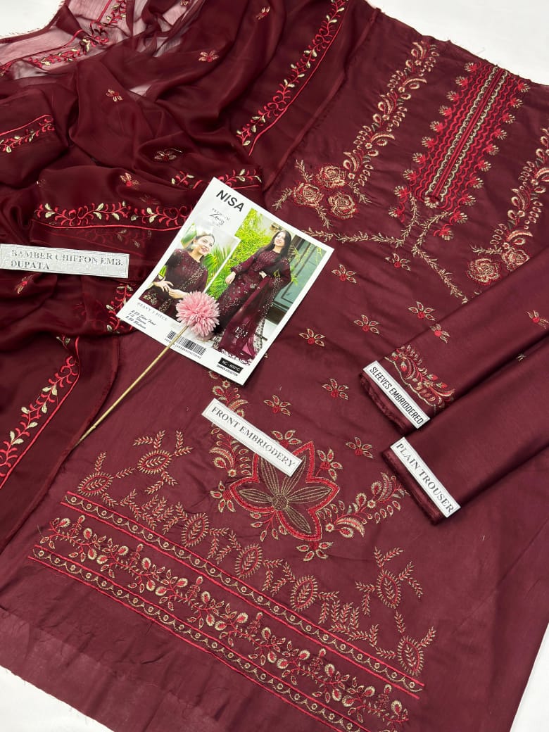 NISA Heavy Embroided (unstitched) Summer 2025