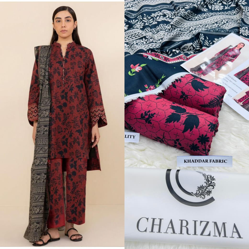 Charizma Airjet Khaddar Digital Print 3pc Winter Collection (unstitched)