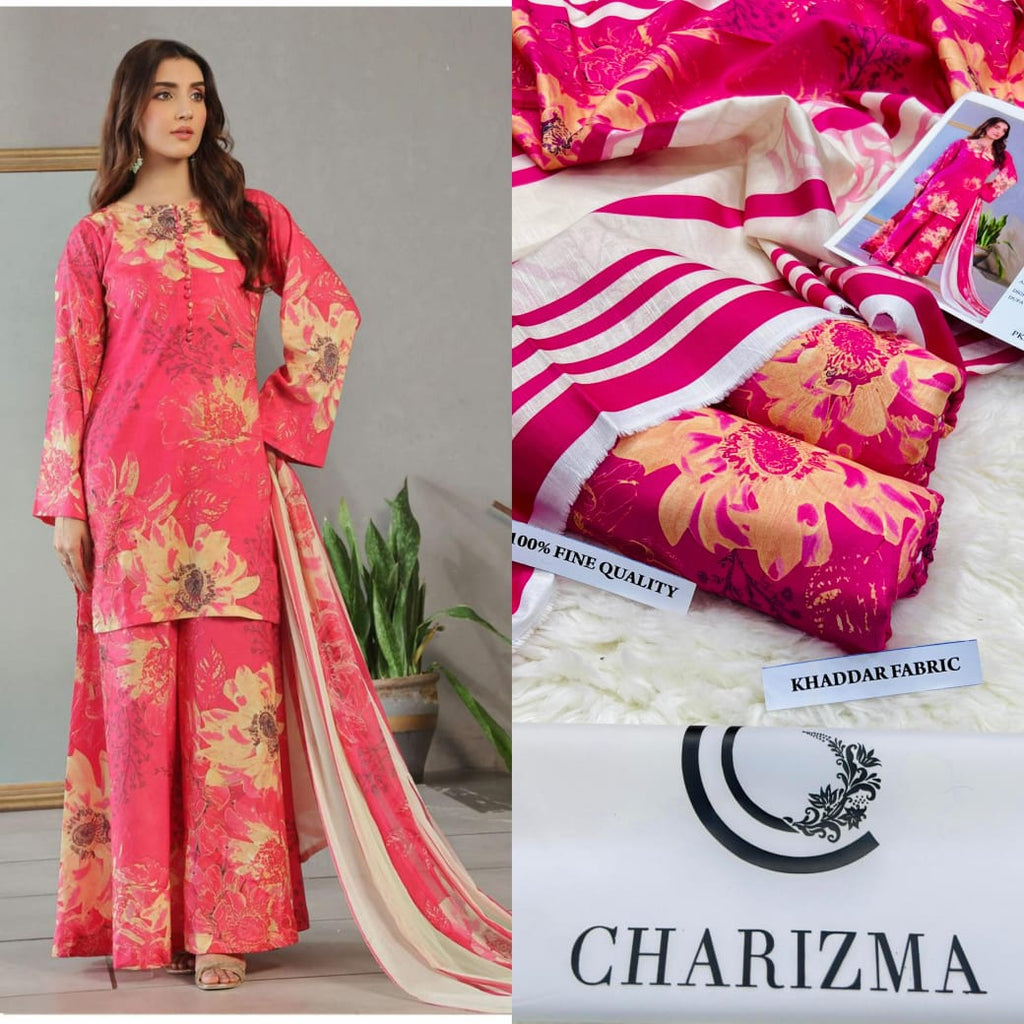 Charizma Airjet Khaddar Digital Print 3pc Winter Collection (unstitched)