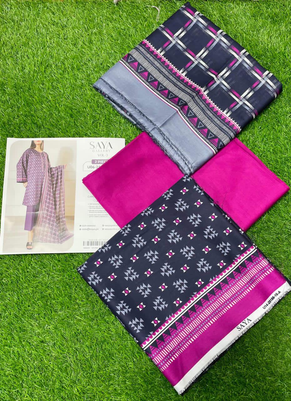 SAYA (Unstitched) original 3 Piece Collection 25