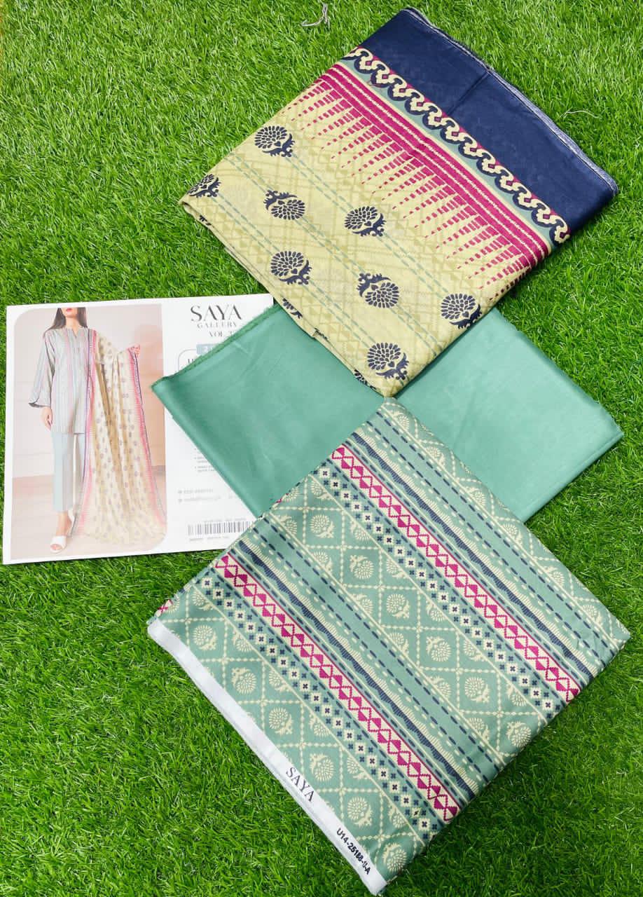 SAYA (Unstitched) original 3 Piece Collection 25