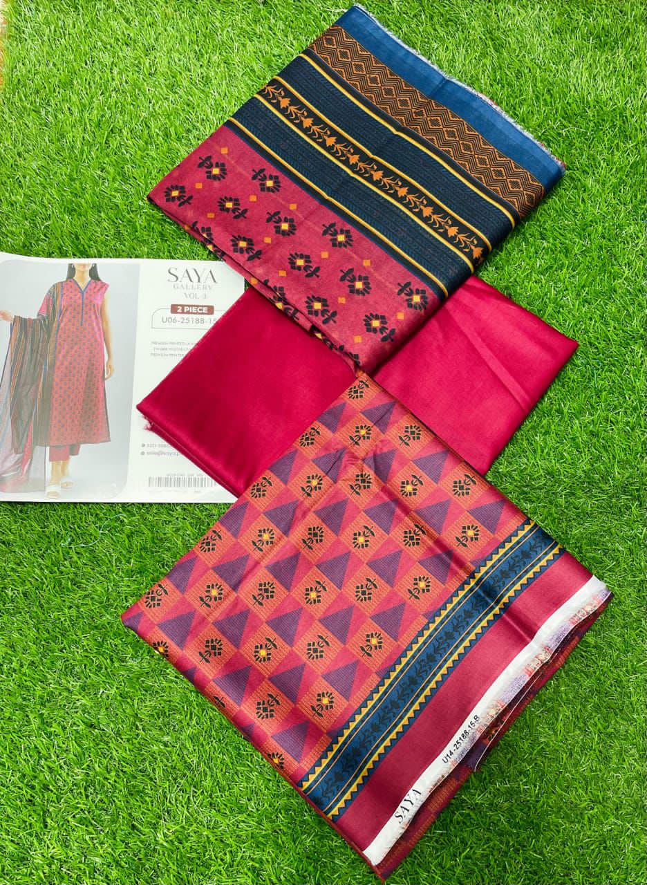 SAYA (Unstitched) original 3 Piece Collection 25