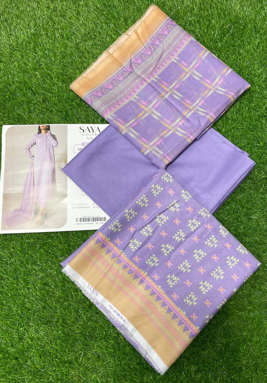 SAYA (Unstitched) original 3 Piece Collection 25