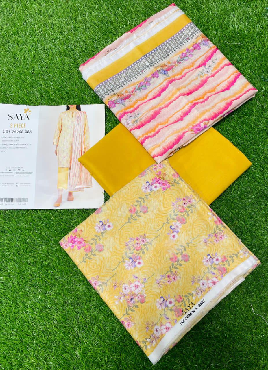 SAYA (Unstitched) original 3 Piece Collection 25