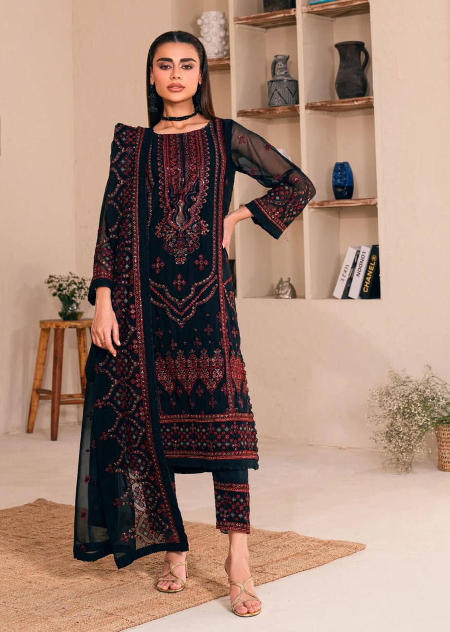 NOOR KAMAL (Unstitched) Replica