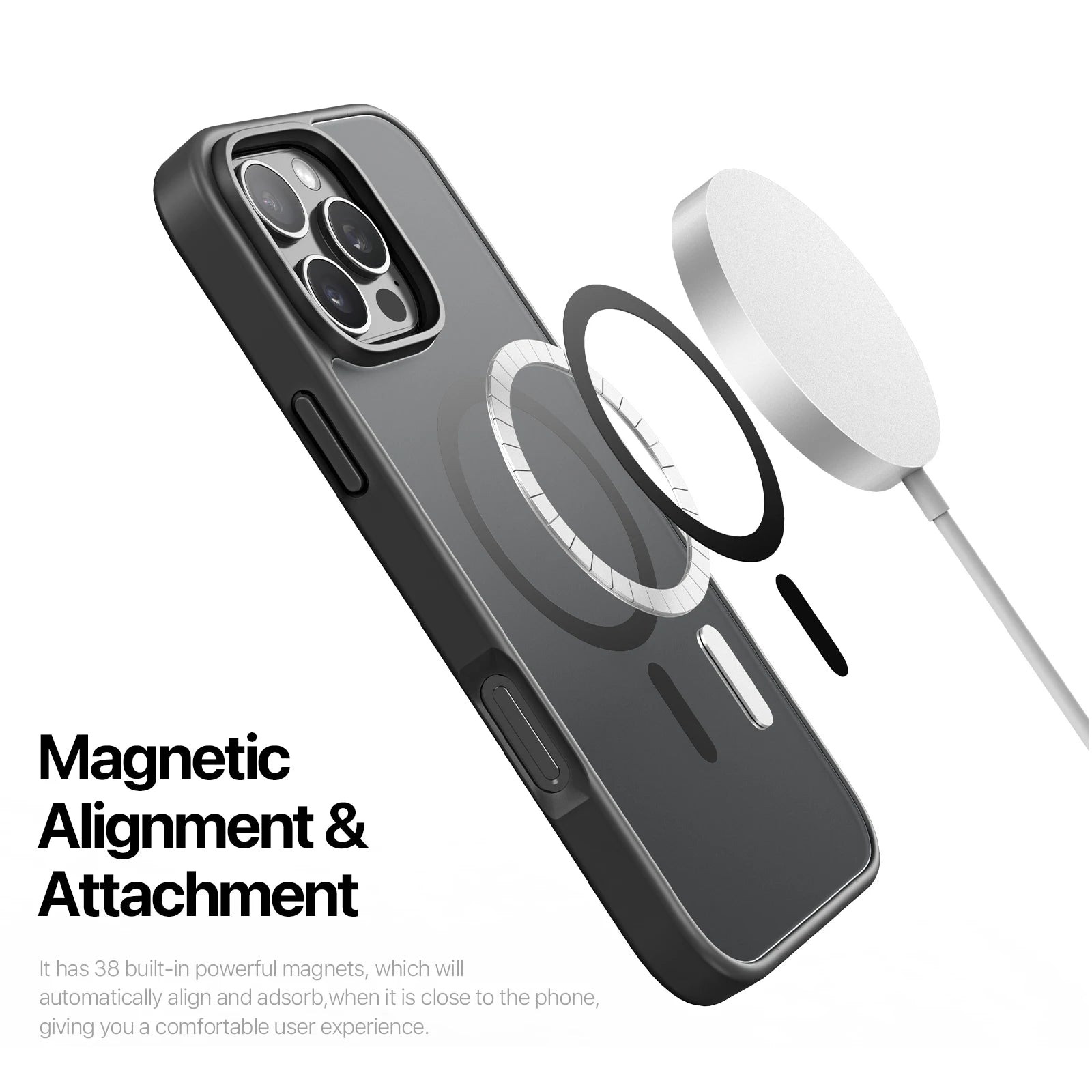 Multi-Color Magnetic Case with MagSafe for iPhone 16 Pro Max / 16 Pro / 16 Plus / 15
