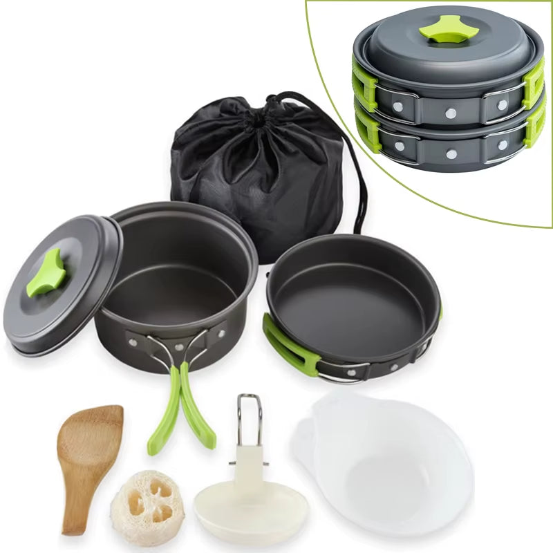 Camping Cookware Set – 9-Piece Lightweight Backpacking storage set