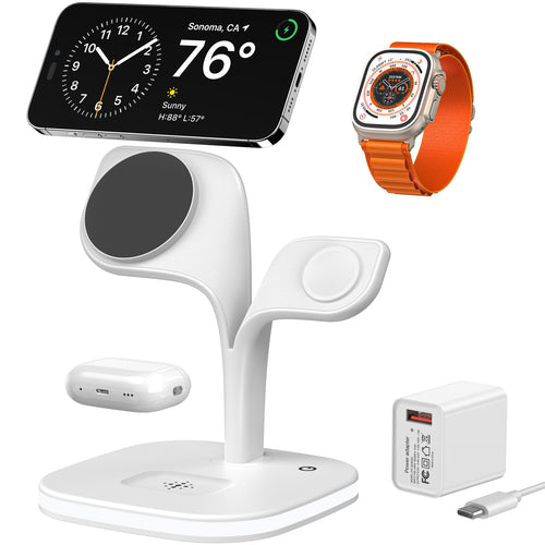 5-In-1 Magnetic  Wireless Desktop Fast Charging Station for Multiple Devices