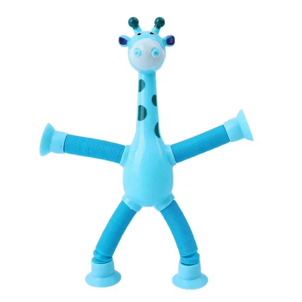 Telescopic Giraffe Pop Tubes – Sensory Suction Cup Toys for Kids