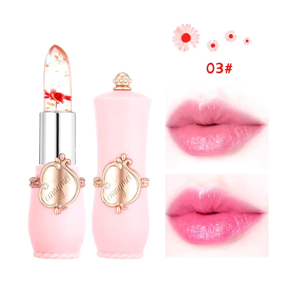 Flower Jelly Lipstick – 6-Color Temperature-Changing Lip Balm
