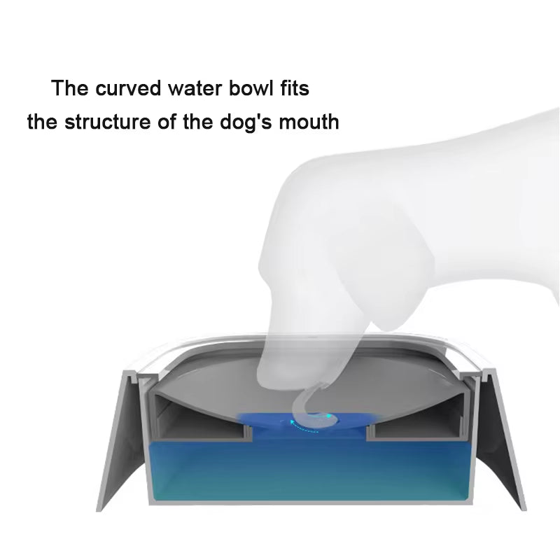 Anti-Splash Pet Water Bowl – Floating No-Spill Dispenser for Dogs & Cats