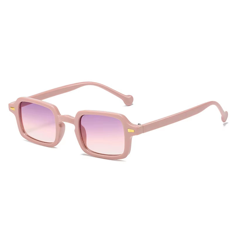 Vintage Chic Square Sunglasses – UV400 Summer Luxe