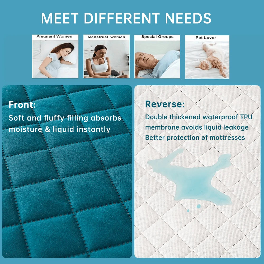 3D Air Fabric Waterproof Mattress Protector – Soft, Breathable & Fitted (No Pillowcase)