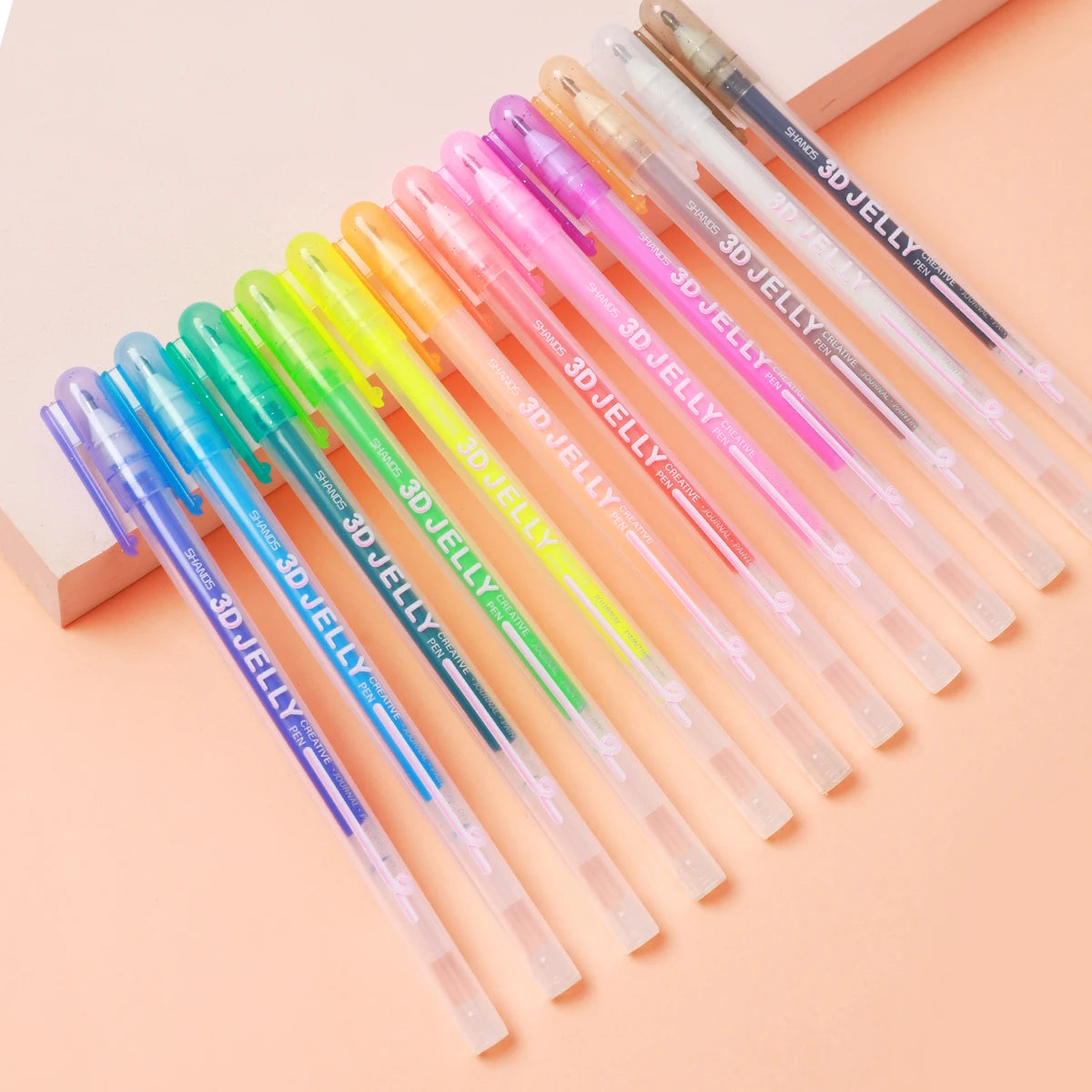 Kids’ 3D Jelly Highlighter Pen Set (6/12Pcs) – Perfect for Drawing, Journals & DIY Fun
