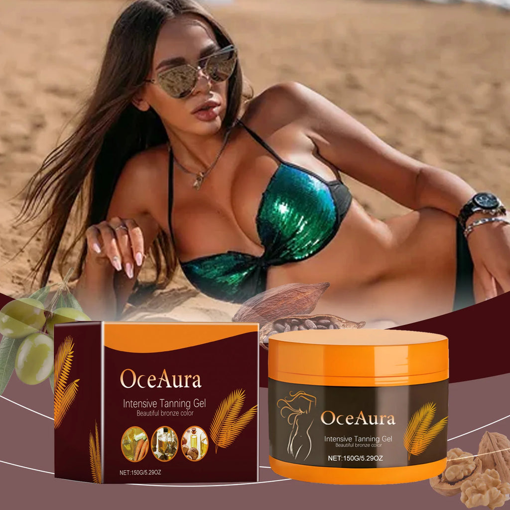 Body Tanning Gel – 150g Sunless Bronzing Cream with Skin Protection