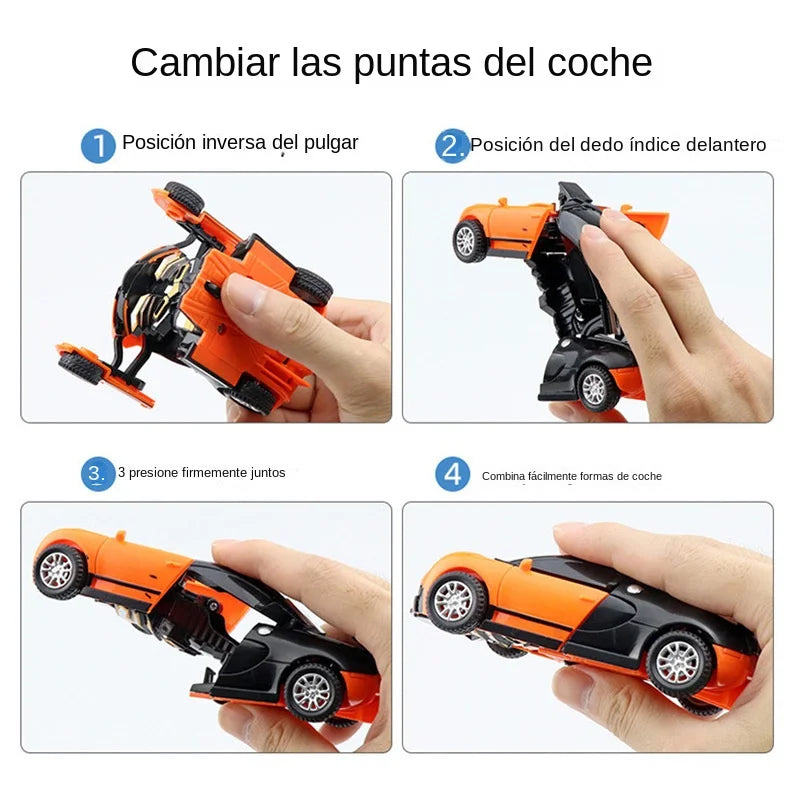 Transforming Inertia Car Toy – One-Button Collision Robot Vehicle