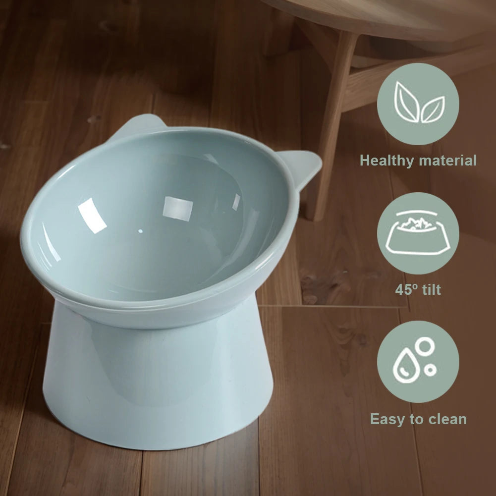 Elevated Food Bowl – Non-Slip Ergonomic Dish for Cats and Small Dogs