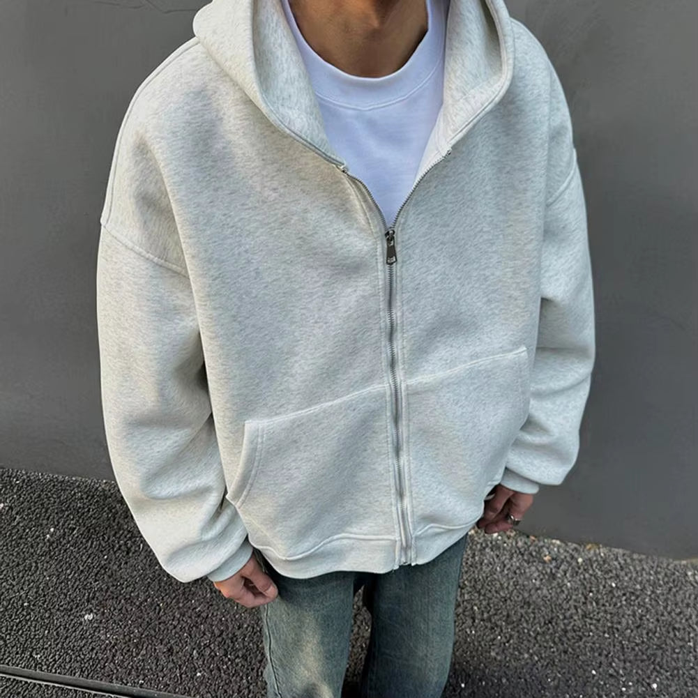 Men’s Casual Loose Hoodie with Integrated Backpack – Unique Spring/Autumn Outerwear