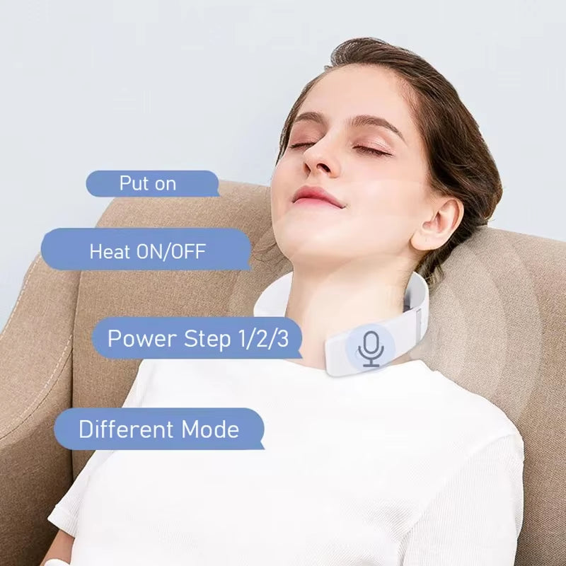 Electric Neck Massager – Portable USB Rechargeable Cervical Device