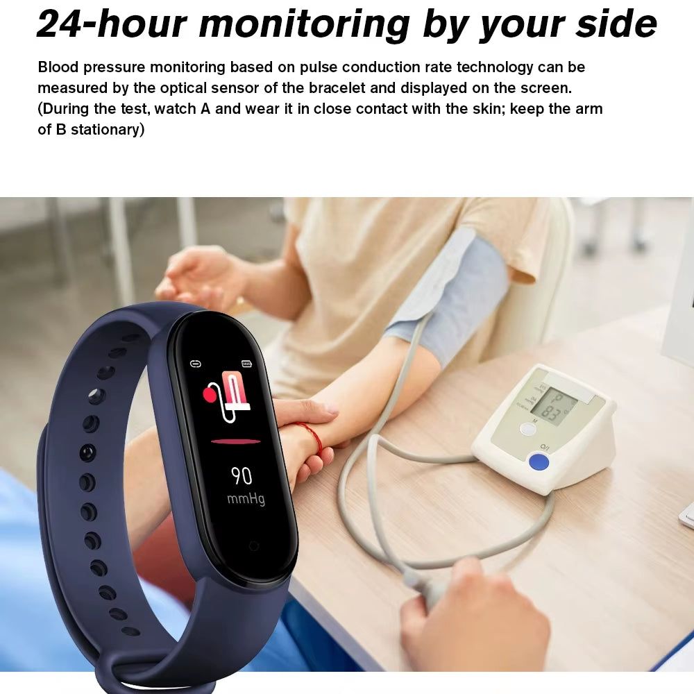 Bluetooth Smart Sports Watches for Students - Compatible with Mobile Phone Notifications for Both Male and Female Users