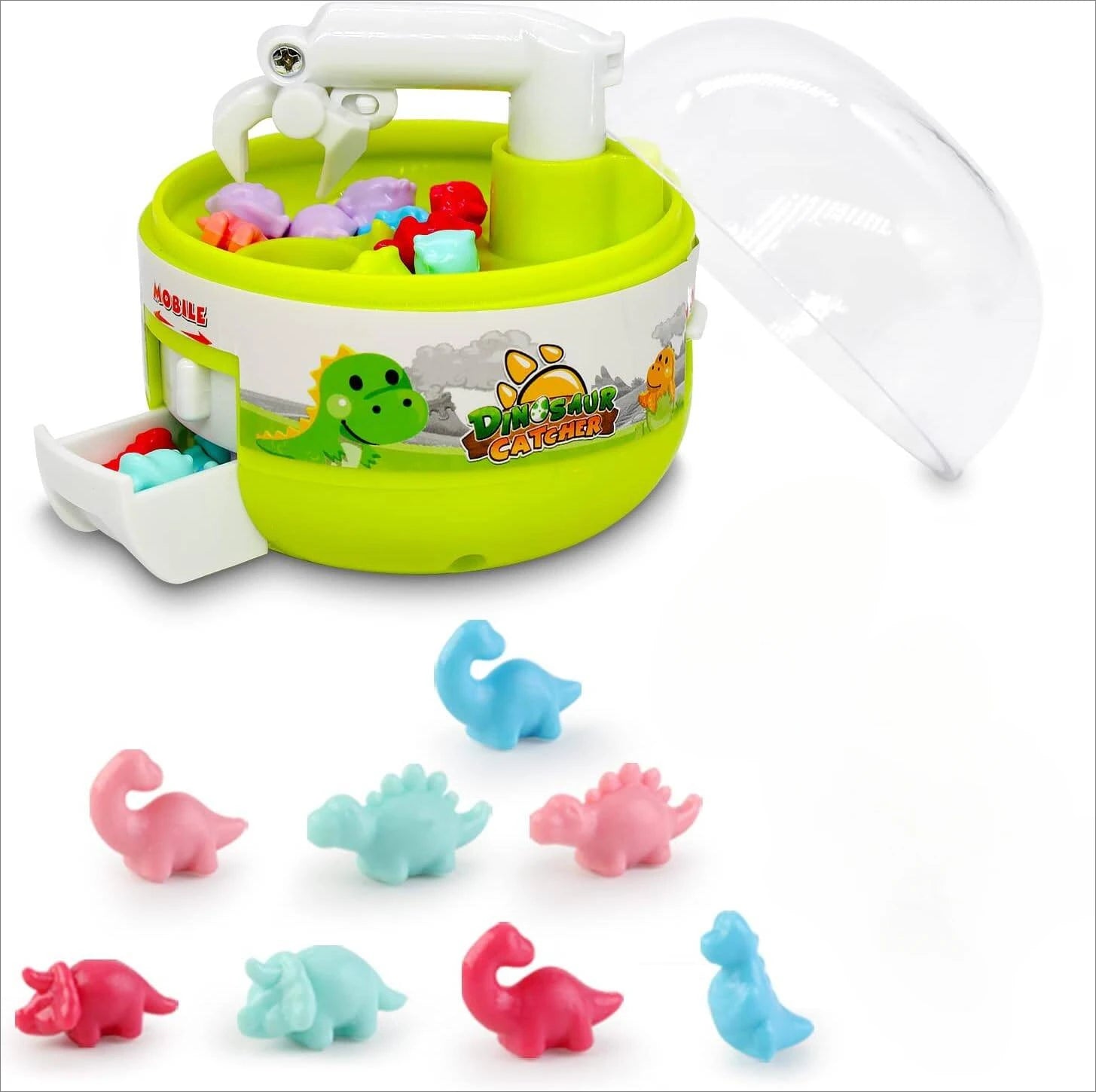 Mini Dinosaur Claw Grabber Toy – Capsule Fidget Game for Kids & Adults