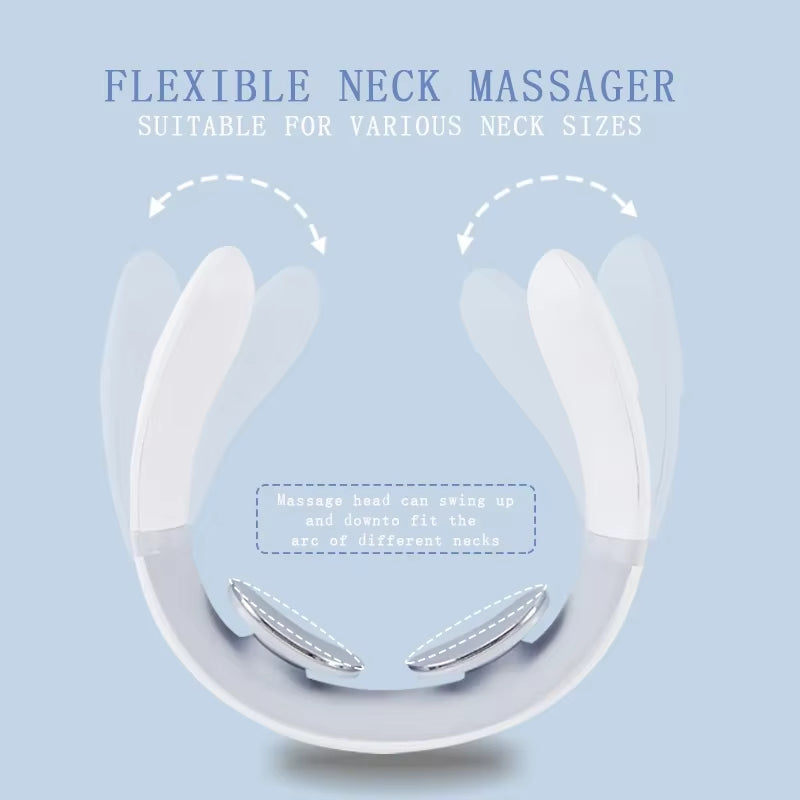 Electric Neck Massager – Portable USB Rechargeable Cervical Device