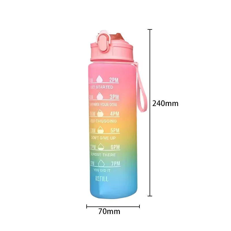 900ml Motivational Sports Water Bottle 