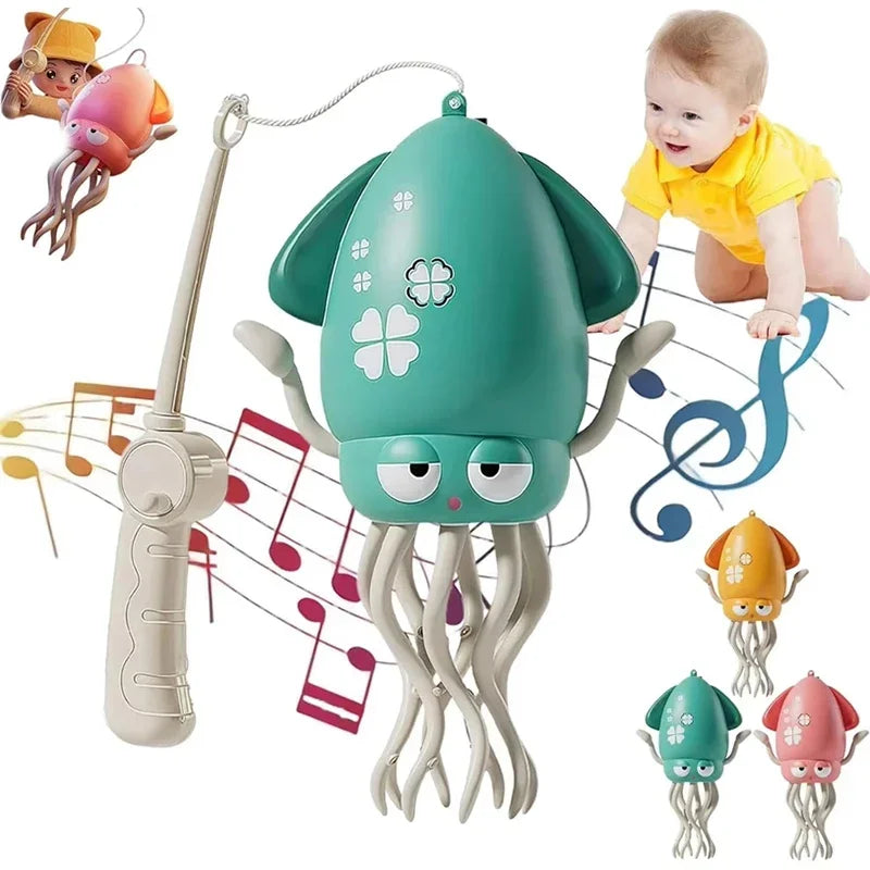 Electric Dancing Squid Toy With LED Lights and Music