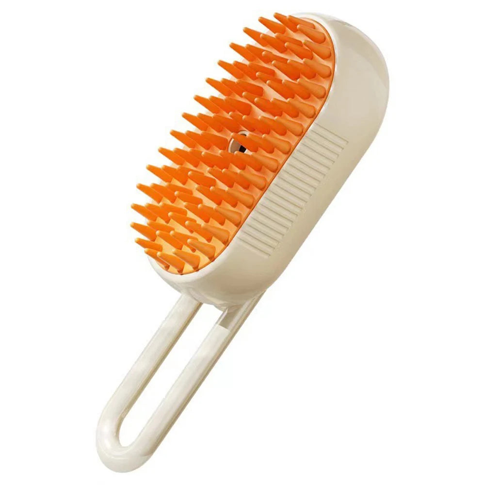 3-in-1 Electric Steam Pet Brush – Grooming, Hair Removal & Massage Comb for Cats and Dogs