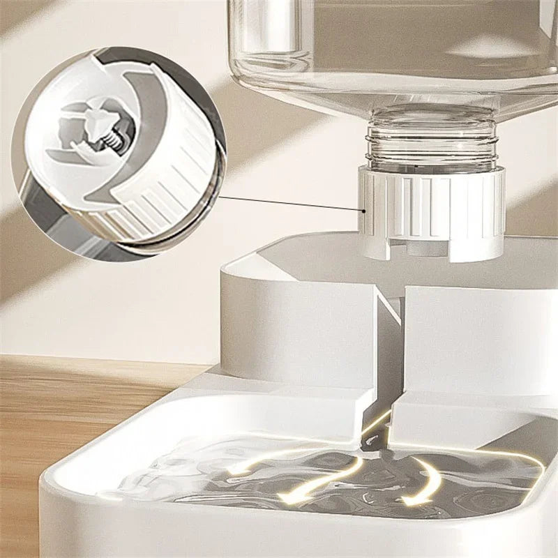 3.8L Automatic Pet Feeder with Water Bowl –  Food Dispenser for Dogs and Cats